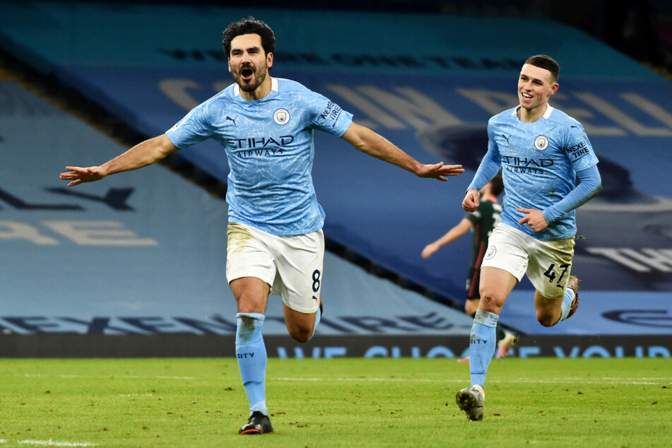 Ilkay Gündogan (30, l.) in Galaform: Der deutsche Nationalspieler hat in 18 Premier-League-Spielen elf Tore erzielt und zwei Vorlagen gegeben - und das als zentraler Mittelfeldspieler!