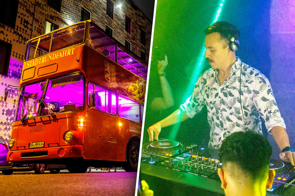 Dresden: Star-DJ Purple Disco Machine feiert neues Album im roten Doppeldecker
