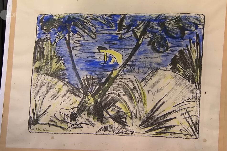 Bei dem Werk handelt es sich um eine Lithografie des Künstlers Otto Müller, welche dieser um circa 1920 gemalt hat.