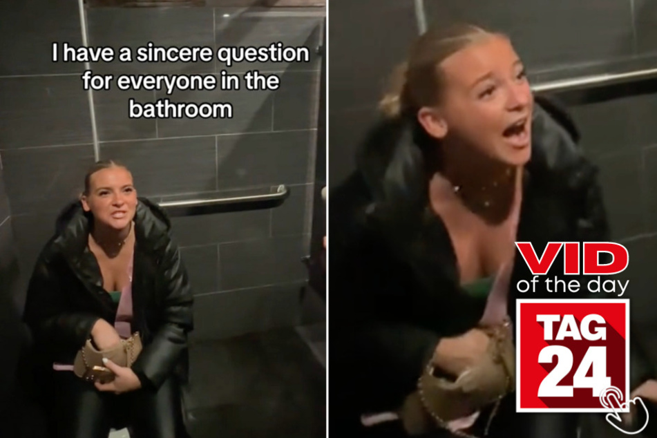 Today's Viral Video of the Day features a girl whose bathroom question caused an epic reaction in a women's bathroom at a bar!