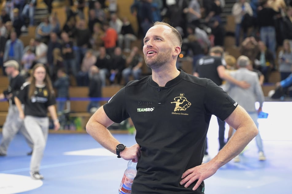 Trainer André Haber (39) war sichtlich zufrieden.