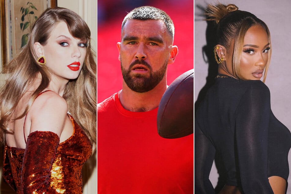 Taylor Swift (l.) fans are convinced the singer threw some shade at Travis Kelce's ex Kayla Nicole (r.), who dated the tight end for five years.
