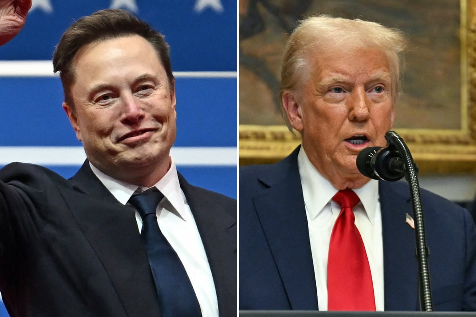 Donald Trump (r.) said Tuesday he would be open to tech billionaire Elon Musk – the owner of social media platform X – buying Chinese-owned app TikTok.