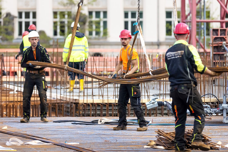 Der Rohbau geht in großen Schritten voran.