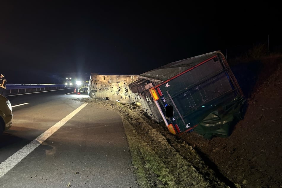 Die Sperrung der A36 bei Quedlinburg sorgte am Donnerstagmorgen für Verkehrseinschränkungen.