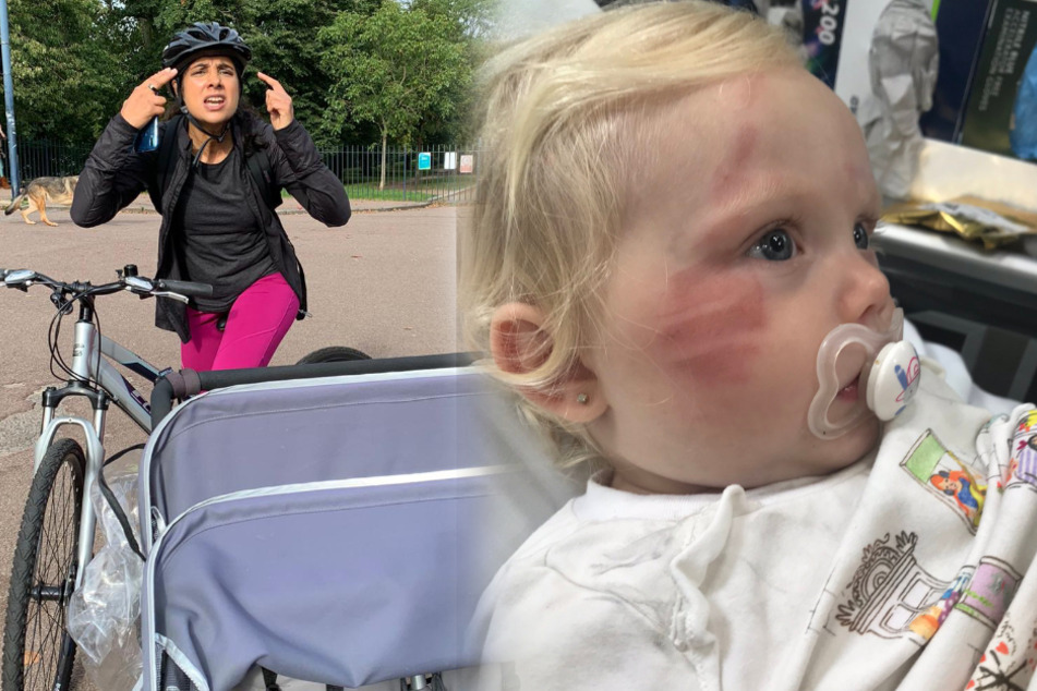 Radfahrerin fährt Kind (1) um und schleift es mit: Ihre Reaktion danach ist unter aller Sau