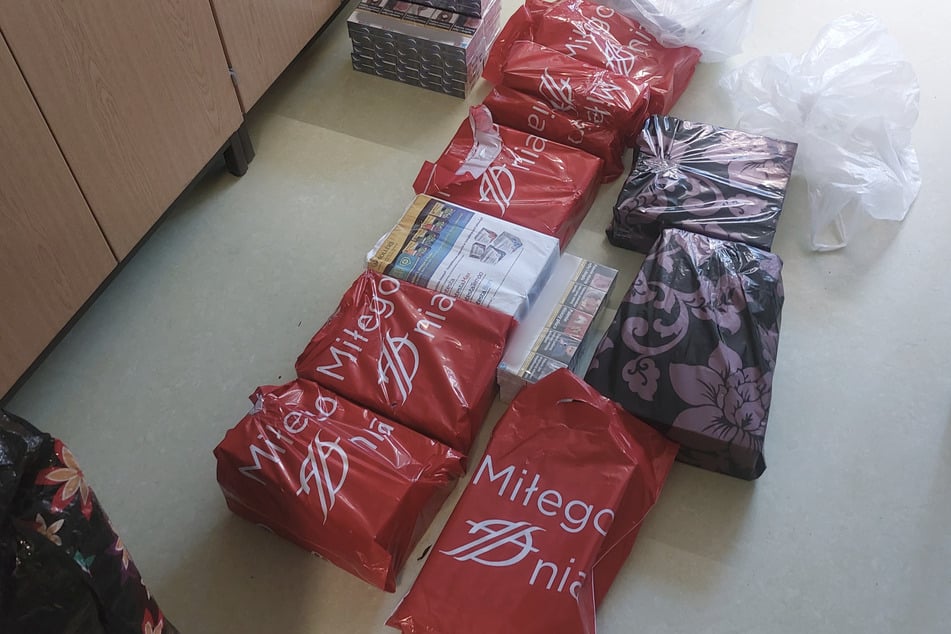 In Beuteln verpackt fuhren die beiden Syrer ihre Ware durch Görlitz.