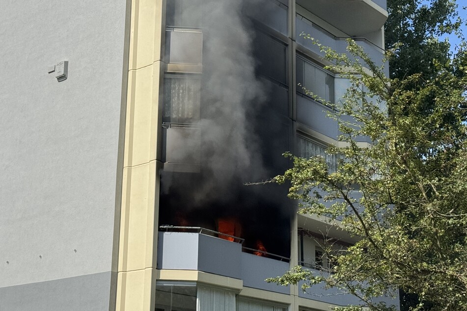 Die Küche und weitere Teile der Wohnung brannten vollständig aus.