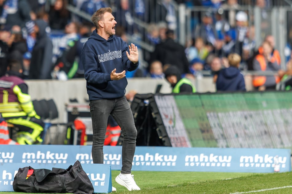 Trainer Markus Fiedler (39) bleibt weiterhin beim 1. FC Magdeburg.