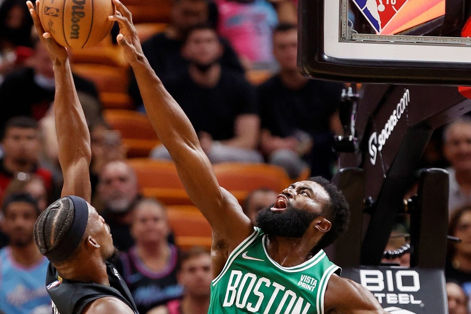 Celtics forward Jalen Brown led his team with 17 points in Thursday night's win.