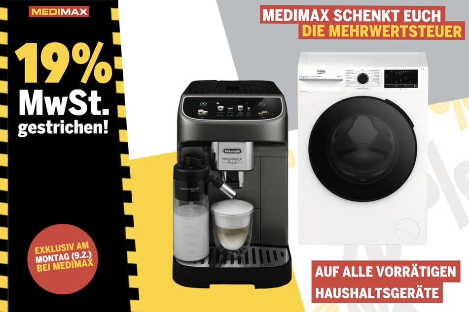 Mehrwertsteuer gestrichen auf alle Produkte aus dem Bereich Haushalt und Küche.