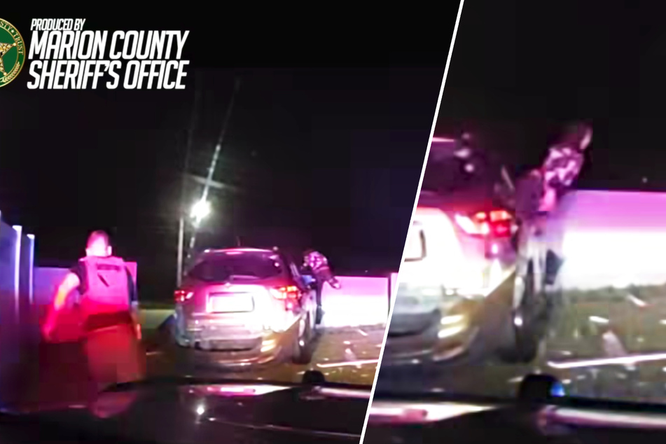 Flucht vor der Polizei: Mann schlägt Autoscheibe mit dem Kopf ein und springt heraus wie ein Fisch!