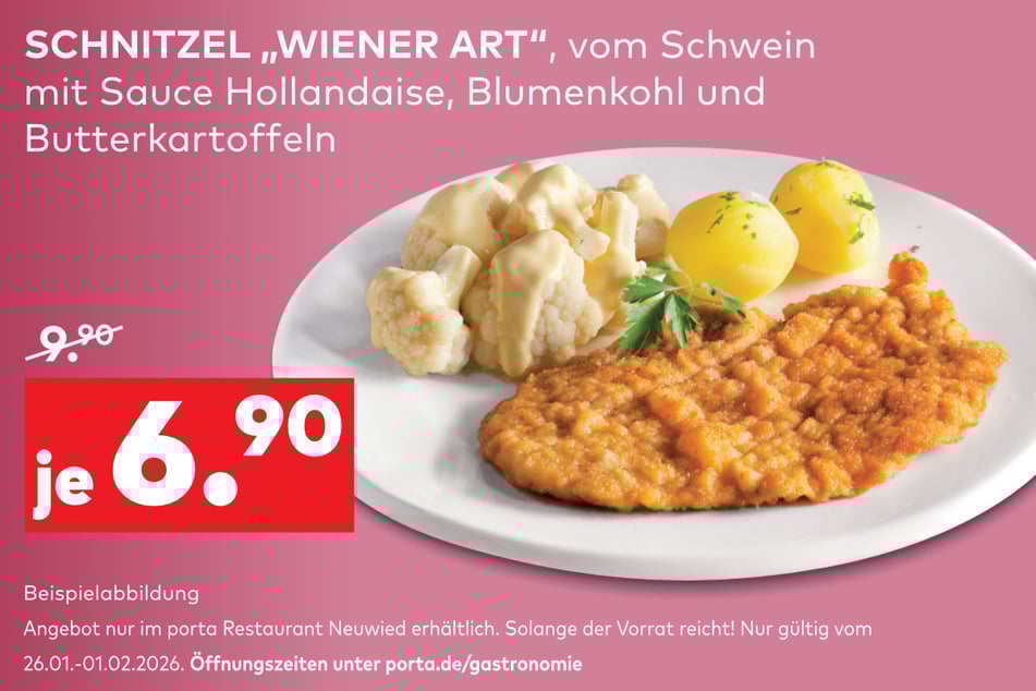 Lust auf ein leckeres Schnitzel? In Neuwied überzeugt porta mit der "Wiener Art".
