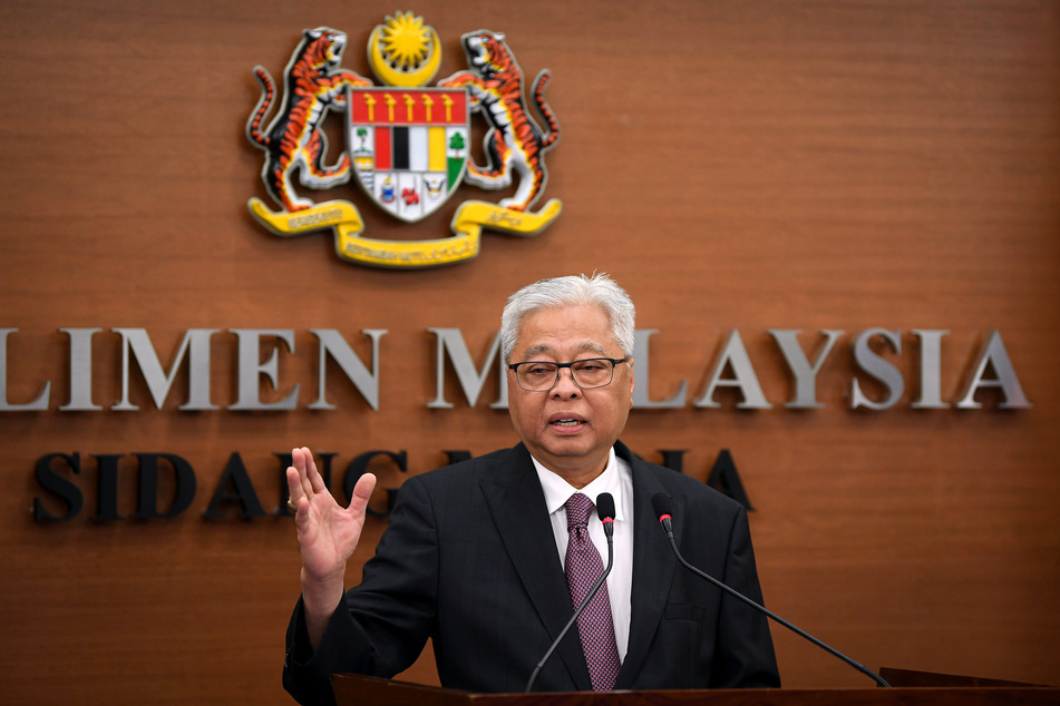 Kuala Lumpur: Ismail Sabri Yaakob, Minister für nationale Sicherheit in Malaysia, spricht bei einer Pressekonferenz.