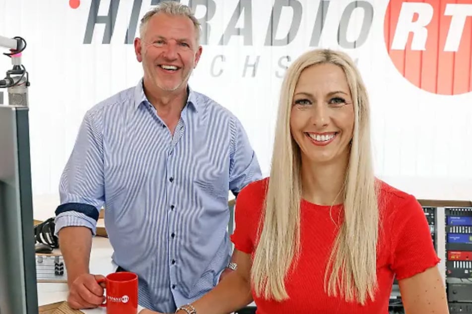 Die Morningshow-Moderatoren Uwe Fischer (56) und Katja Möckel (46) sind am Samstag bei der Disko-Nacht in Börnichen.