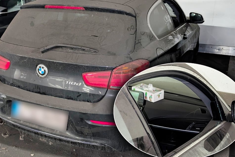 Leipzig: Verlassen und verdreckt: BMW gammelt in sächsischer Tiefgarage vor sich hin