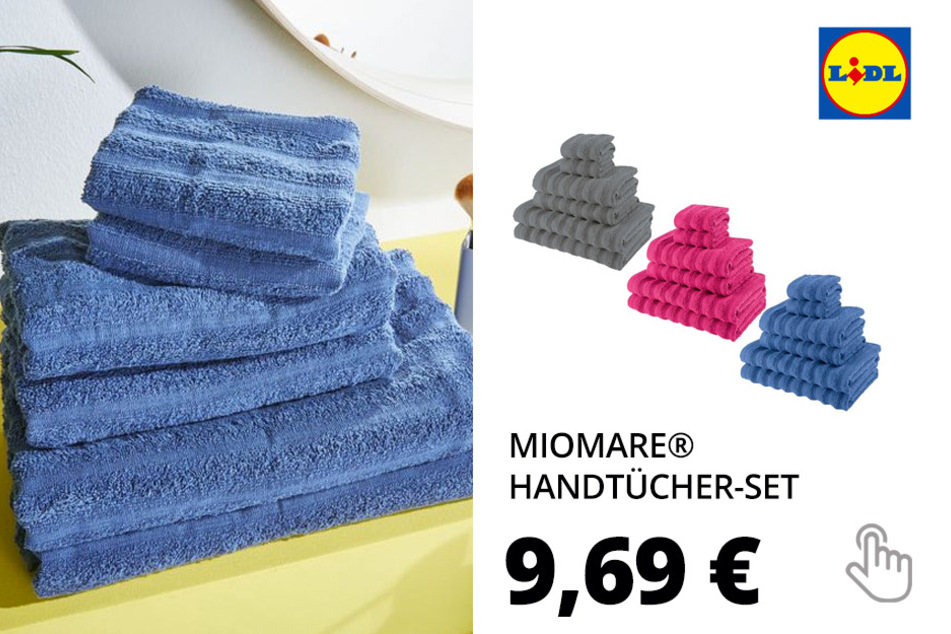 MIOMARE® Frottier-Handtücher-Set, 6 Stück, aus Baumwolle