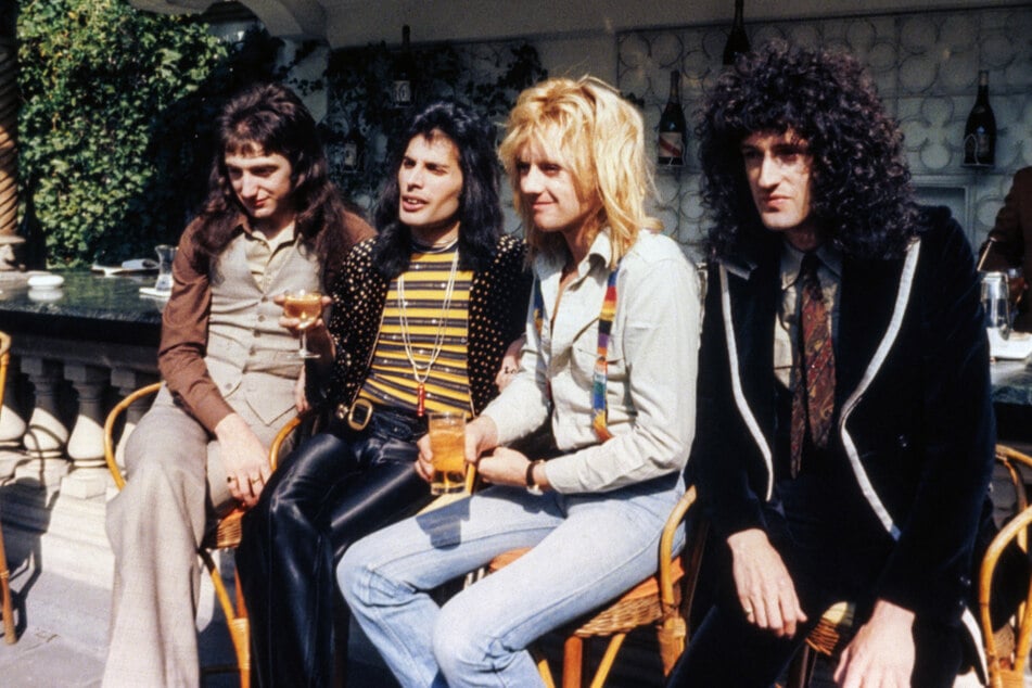 John Deacon (74, l.), Freddie Mercury (†45), Roger Taylor (76) und Brian May (74, r.) starteten gemeinsam als "Queen" durch. (Archivfoto)