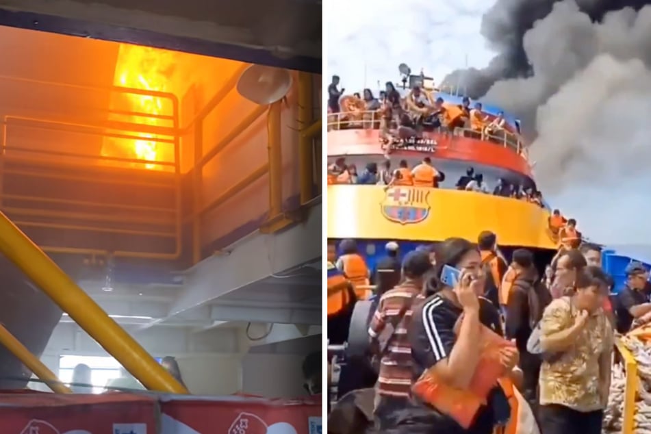Lorsque l'incendie a éclaté, de nombreuses personnes se sont réfugiées sur le pont.