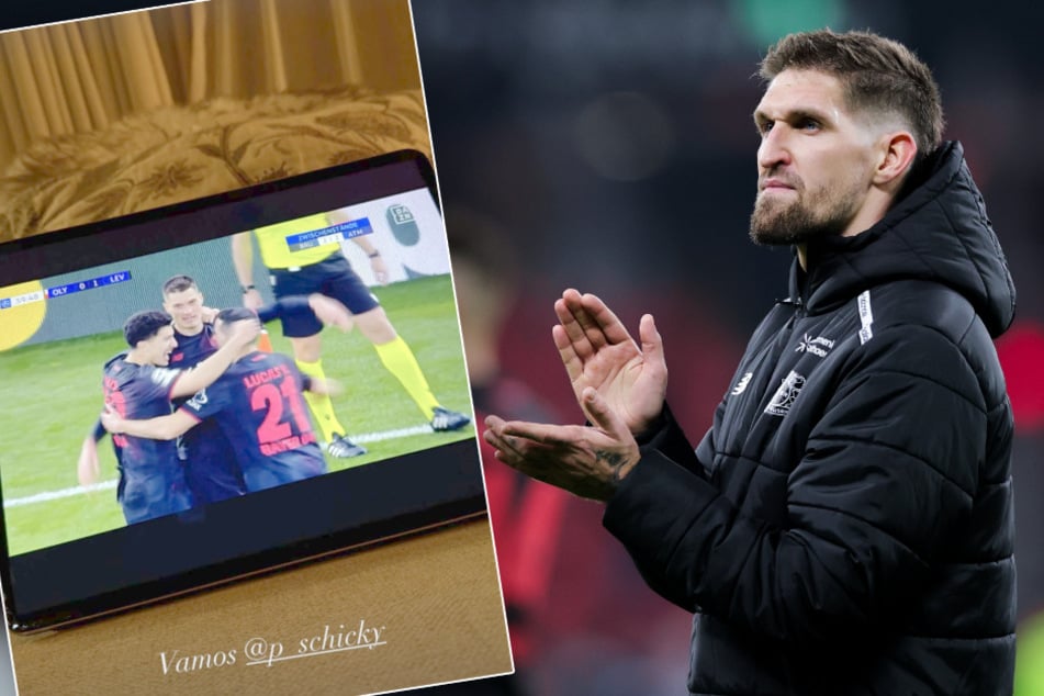 Ex-Leverkusener Florian Wirtz machte am Mittwochabend deutlich, dass er den Auftritt seiner einstigen Teamkollegen verfolge - sehr zur Freude von Robert Andrich.