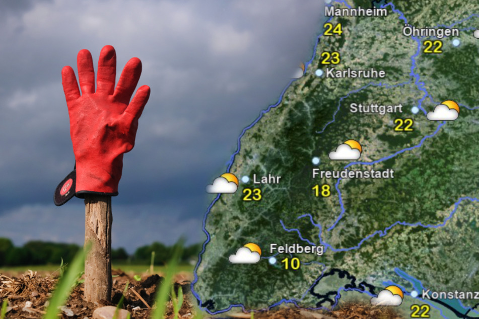 In Baden-Württemberg wechseln sich am Donnerstag Sonne und Wolken ab, im Süden des Landes herrscht am Nachmittag und Abend ein geringes Gewitterrisiko. (Fotomontage)