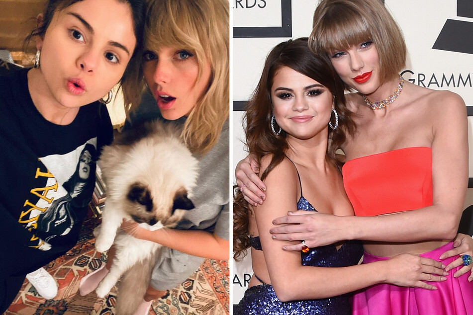 Taylor Swift (r.) gave Selena Gomez a shout-out on Instagram to celebrate her new single.