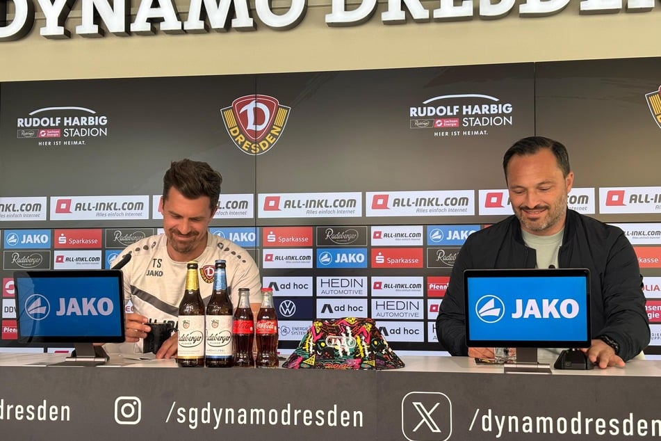Thomas Stamm (42, l.) und Thomas Brendel (49) haben zwar schon ein Lächeln auf den Lippen - mit der Saison aber noch nicht abgeschlossen.