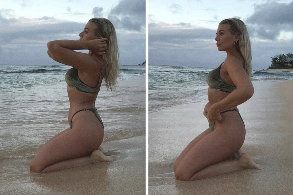 Nele Wüstenberg (29) posiert im knappen Bikini am Strand von Hawaii.