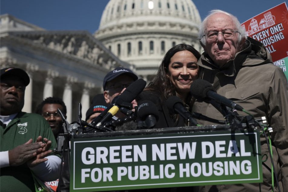 Bernie Sanders and AOC team up to reintroduce Green New Deal for Public Housing
