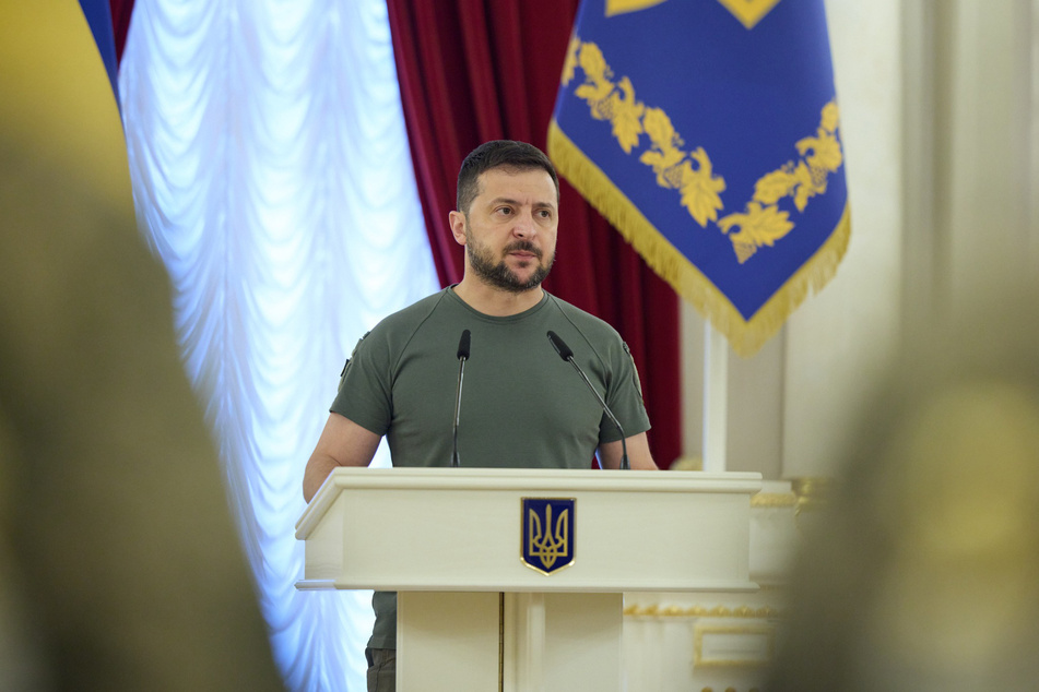 Der ukrainische Präsident Wolodymyr Selenskyj (44) gab sich in seiner Videoansprache siegessicher.
