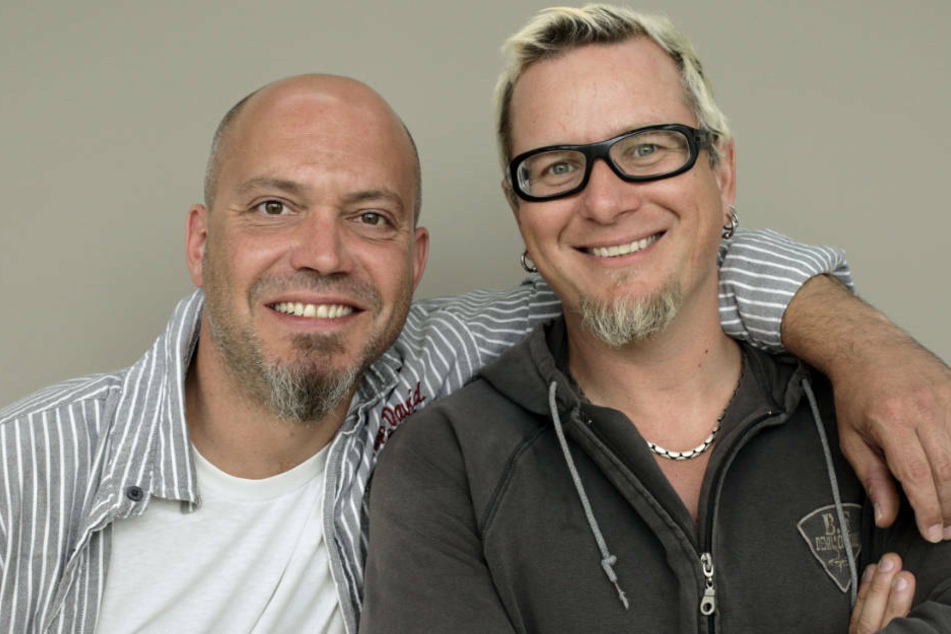Ande Werner (l.) und Lars Niedereichholz sind zusammen das Frankfurter Comedy-Duo Mundstuhl (Archivbild).