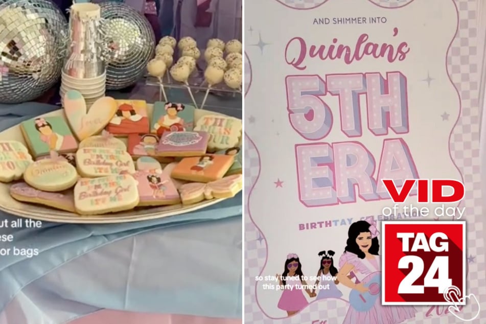 Today's Viral Video of the Day features an amazing Taylor Swift-inspired birthday party put on by a mom and her friend for a five-year-old.