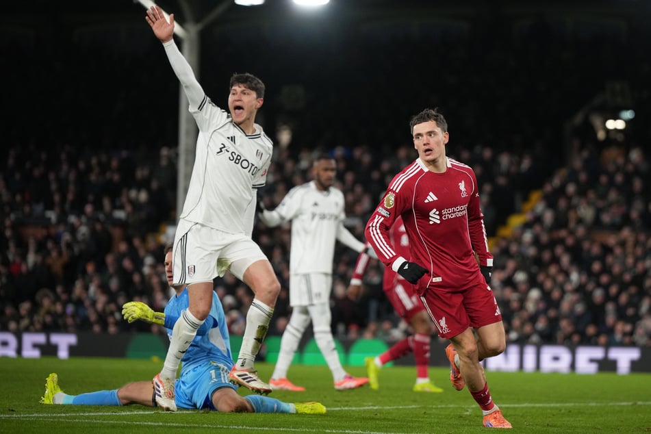 Florian Wirtz (22, r.) gelang am Sonntag sein zweites Tor für den FC Liverpool.