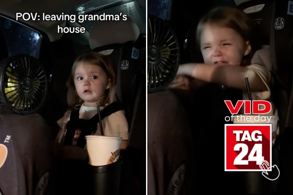 viral videos: Viral Video of the Day for March 24, 2026: Toddler breaks down in tears after leaving grandma's house