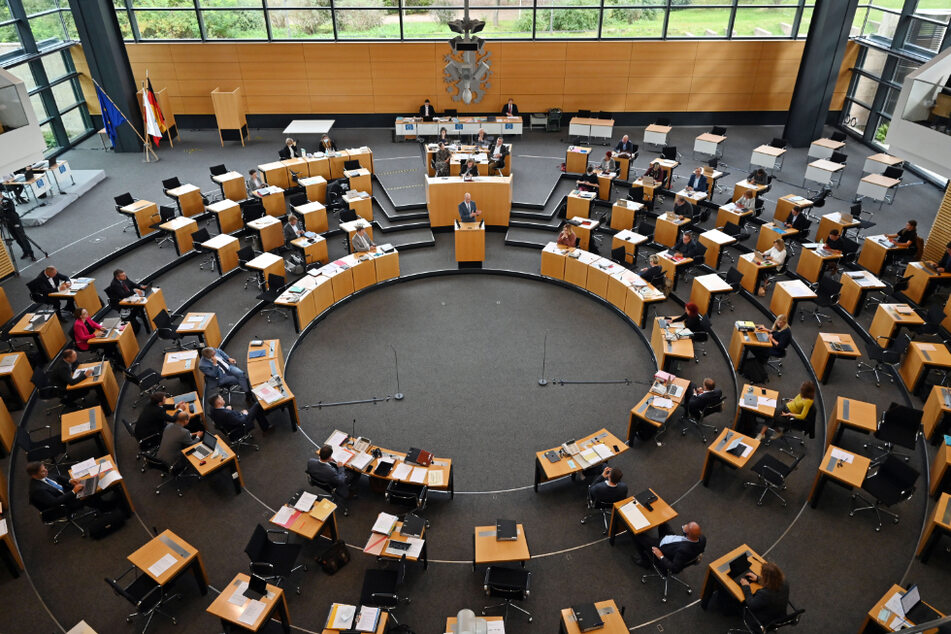 Blick in den Plenarsaal des Thüringer Landtags. (Symbolfoto)