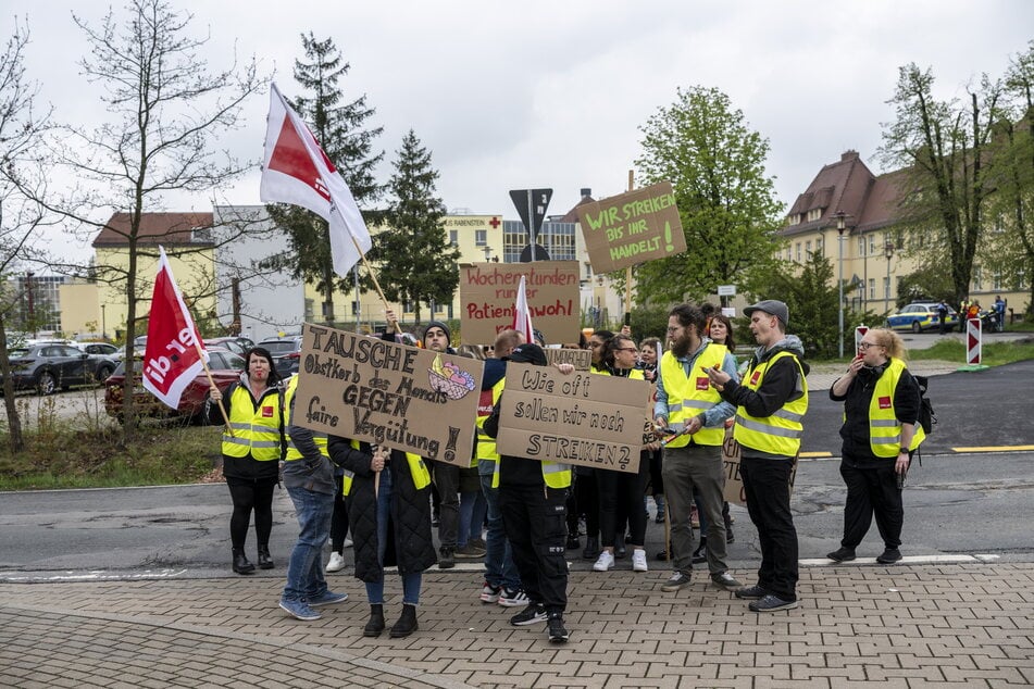 Erneut werden die Beschäftigten des DRK Krankenhauses zum Streik aufgerufen.