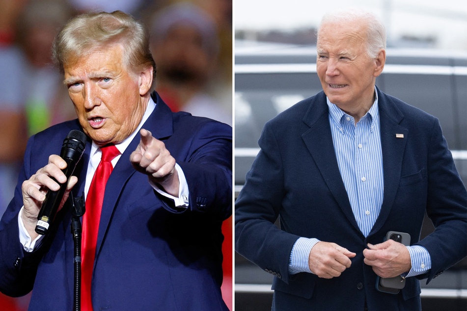 Officials in President Joe Biden's (r.) team have reportedly been discussing issuing pardons to protect allies ahead of Donald Trump's (l.) presidency.