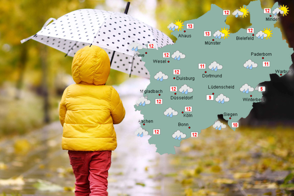 Regenwetter in NRW: Die neue Woche startet nass und trüb