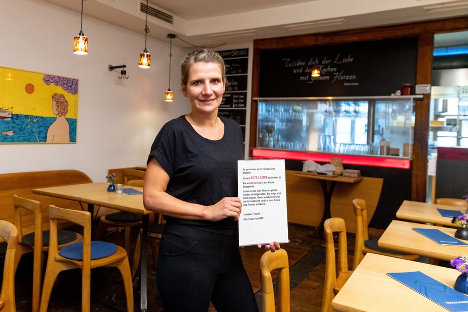 Restaurantleiterin Sandra Godhardt (38) stellt der guten Fee ein Essen in Aussicht.