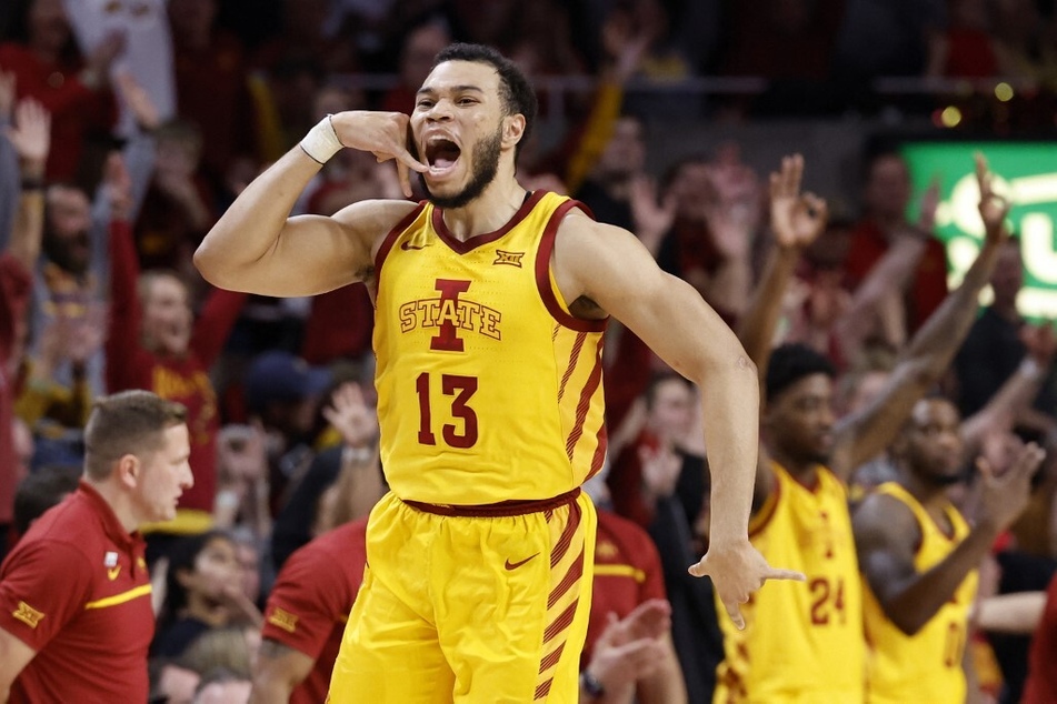 Senior Jaren Holmes led the Iowa State Cyclones to victory over Kansas State on Tuesday.