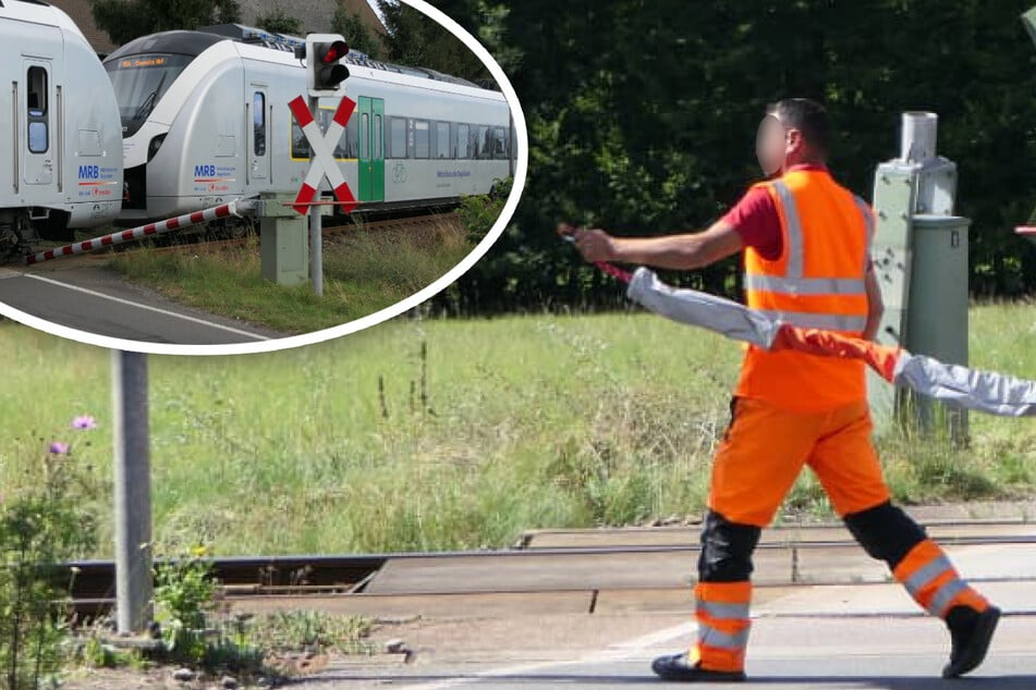 Traktor-Fahrer (19) reißt Bahnschranke ab, weil er nicht warten will - jetzt wird der Übergang per Hand geschlossen!