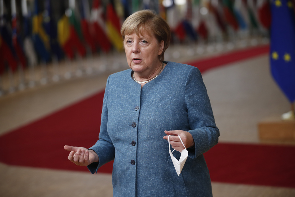 Angela Merkel (CDU) zeigt sich erfreut über den Bau der neuen Tesla-Fabrik.