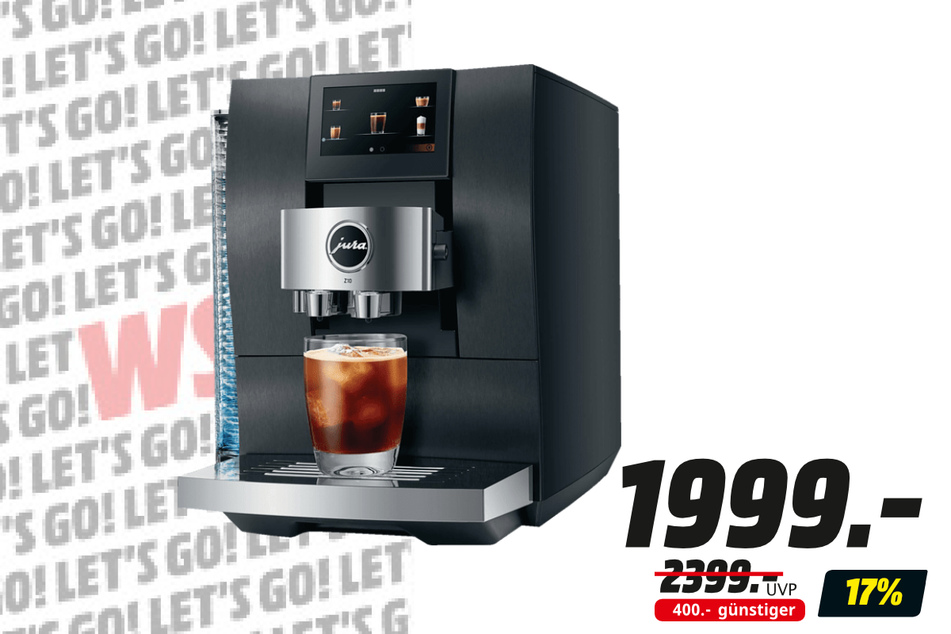 Jura-Kaffeevollautomat für 1.999 statt 2.399 Euro.