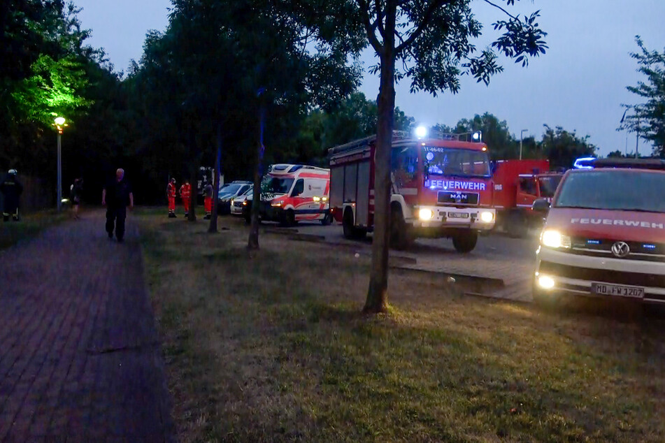Mehrere Kameraden der Feuerwehr waren am Sonntagabend in Magdeburg-Olvenstedt im Einsatz.