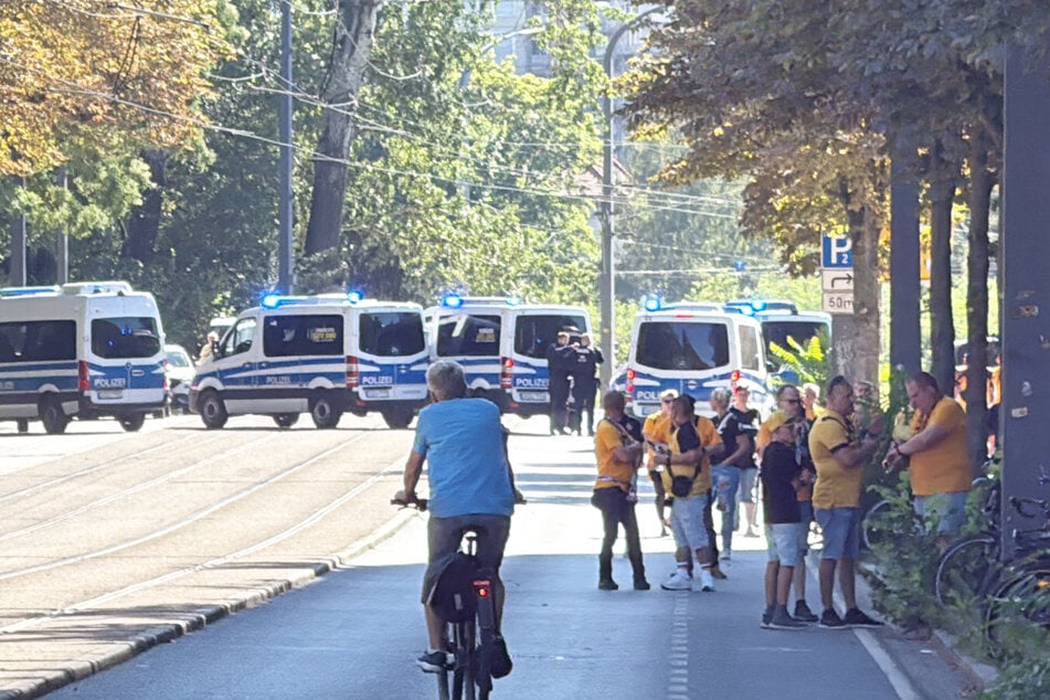 Auch heute wird die Polizei wieder mit einem Großaufgebot vor Ort sein. (Archivbild)