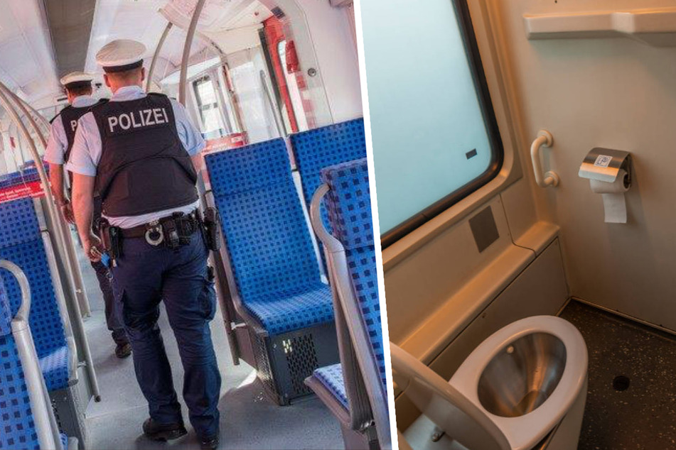 Gleich sieben Jugendliche, die sich in die Zug-Toilette geflüchtet hatten, nahm die Bundespolizei in Mainz in Empfang. (Symbolbild)