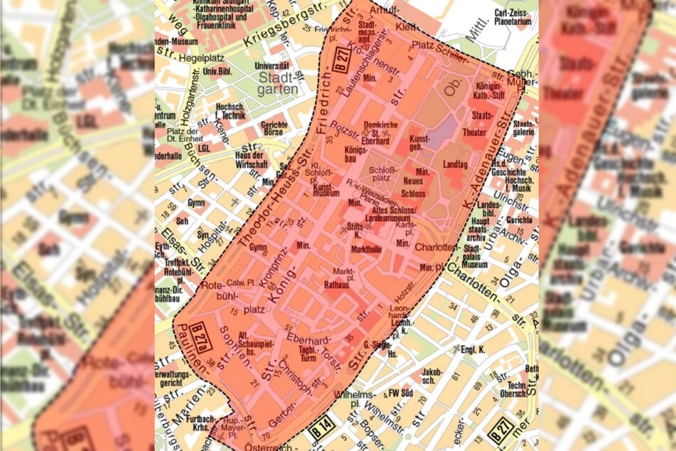Das Feuerwerksverbot erstreckt sich über den gesamten Cityring.