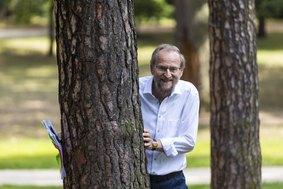 Projektleiter Signal Kaßberg (80) war und bleibt die gute Seele der Parkgestaltung.