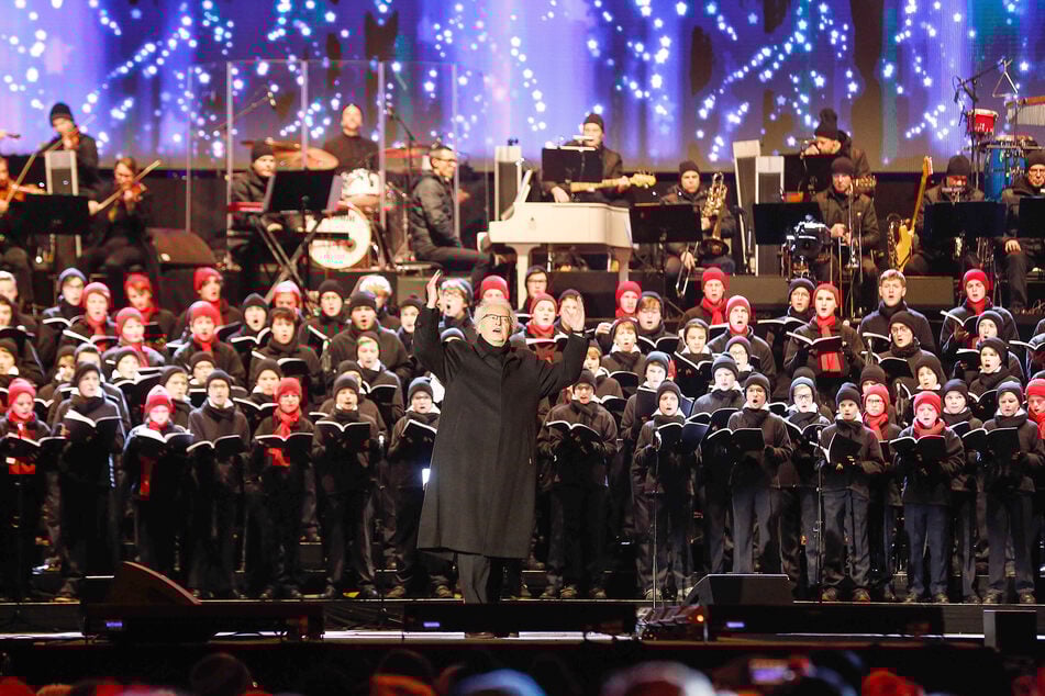 Der Dresdner Kreuzchor beim Weihnachtskonzert im vergangenen Jahr.