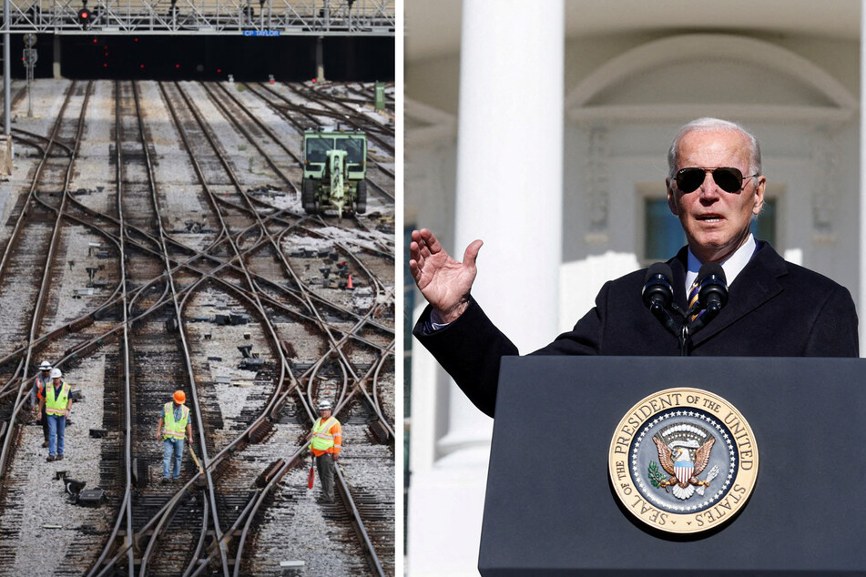 President Joe Biden on Monday called on Congress to block a nationwide rail strike and impose a tentative contract agreement on rail employees, despite a majority of workers already voting against the deal.
